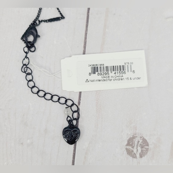 NWT 👻💖🖤 Betsey Johnson Spider Ghost Cat 🕸 🐈‍⬛ Necklace Halloween - Picture 6 of 11